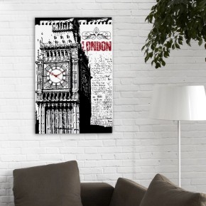 QUADRO BIG BEN CON OROLOGIO 