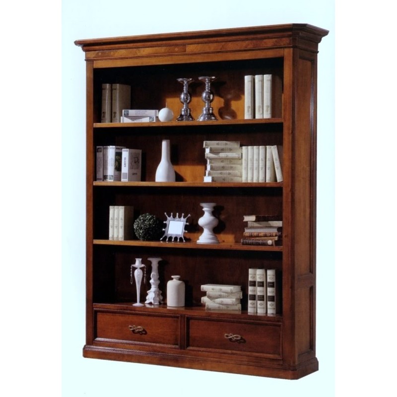 LIBRERIA IN LEGNO TINTO NOCE ART. 523IM