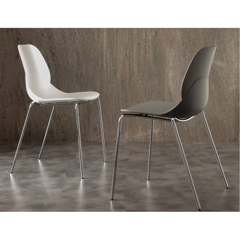 Sedia shell metal