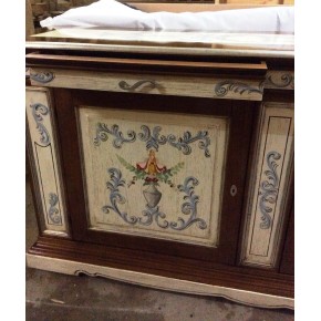Cedenza noce bassano con dipinti art. 892IM