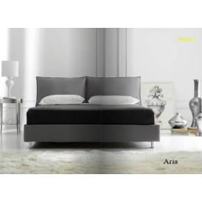 Letto matrimoniale imbottito mod. aria