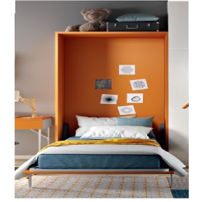Letto a scomparsa singolo verticale art.gfs