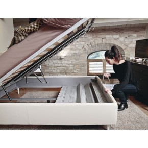 Letto imbottito contenitore mod.Marvin