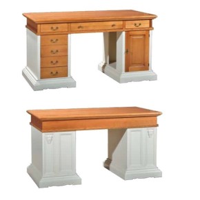 SCRIVANIA PORTA PC IN LEGNO MASSELLO ART. 1015IM