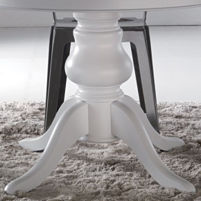 TAVOLO TONDO ALLUNGABILE LACCATO BIANCO