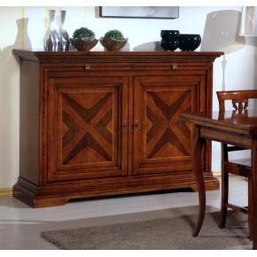 CREDENZA NOCE INTARSIATA  ART. IM850/S