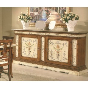 CREDENZA NOCE BASSANO CON DIPINTI ART. 892IM