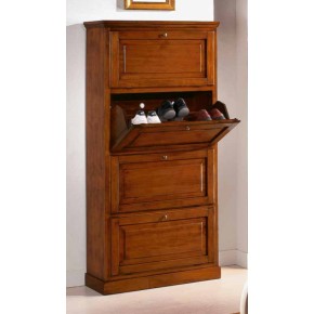 Scarpiera 4 ribalte in noce ART. 1220