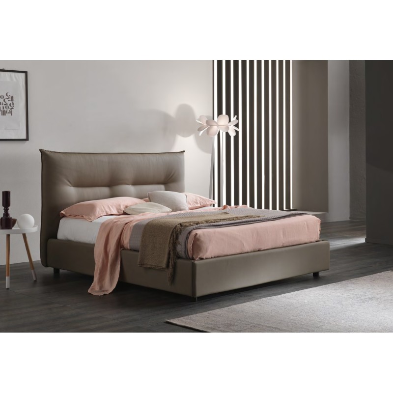 Letto imbottito contenitore art. london italnotte