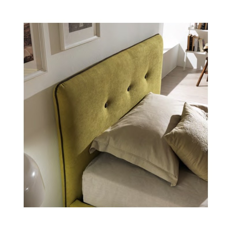 Letto imbottito contenitore art. capri 120