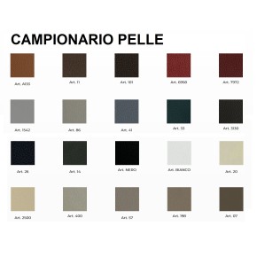 Letto in pelle art. adamas