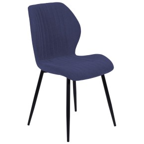 Sedia Jole in Tessuto con Struttura in Metallo
