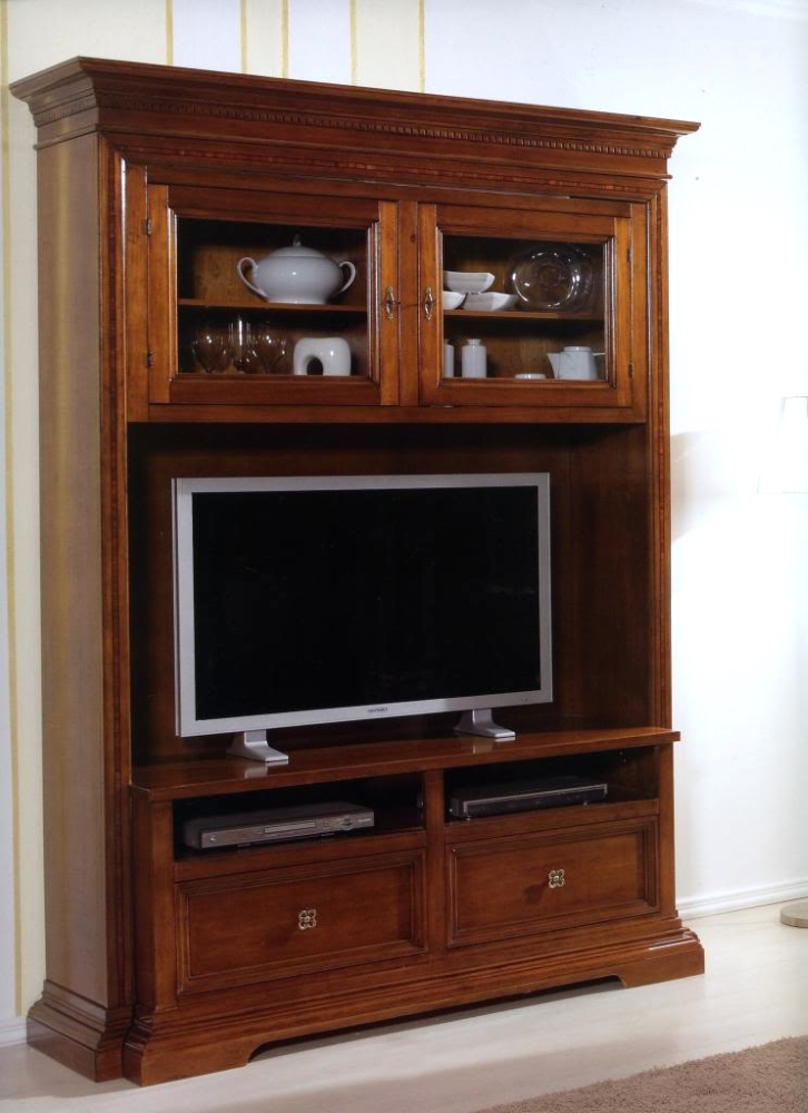 parete in legno porta tv