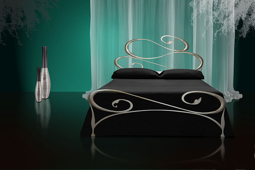 letto in ferro mod. argo stile contemporaneo