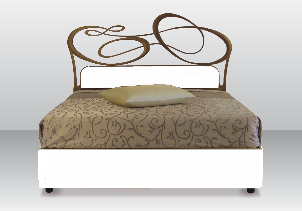 letto in ferro con contenitore mod. circe pama letti