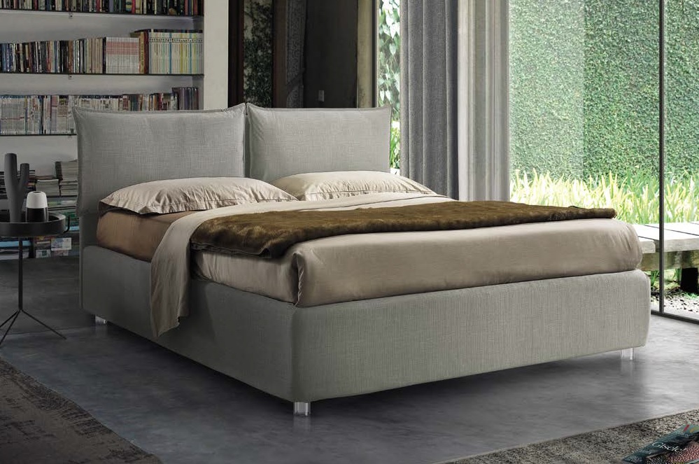 letto clay cuscini imbottiti con contenitore artigiana letti