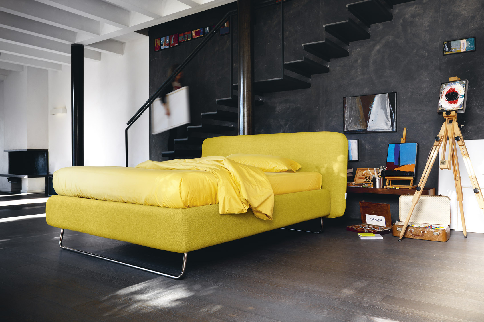 letto doxy wide con gambe a slitta nocitis letti