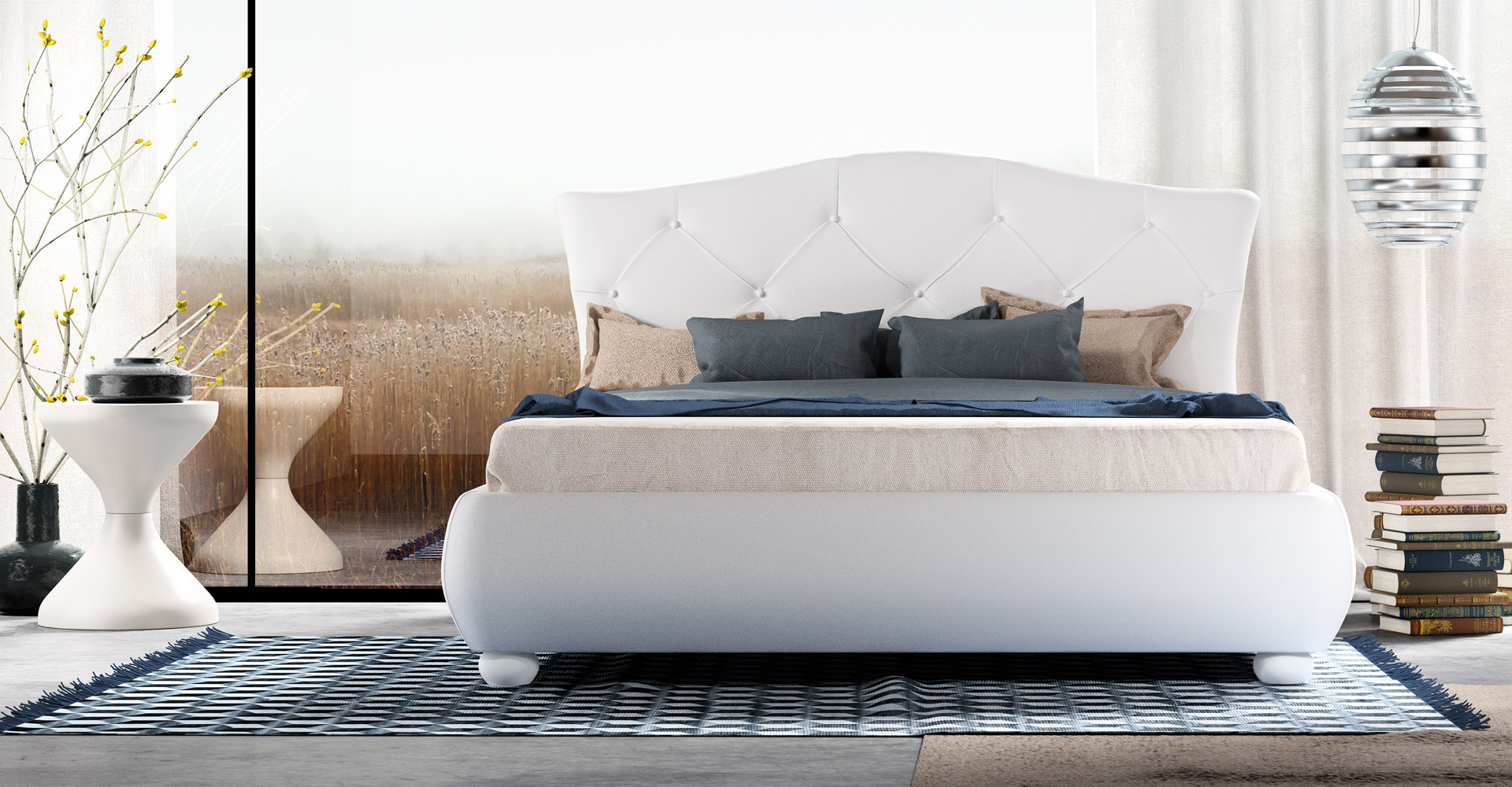 letto hat testata curva infinity beds