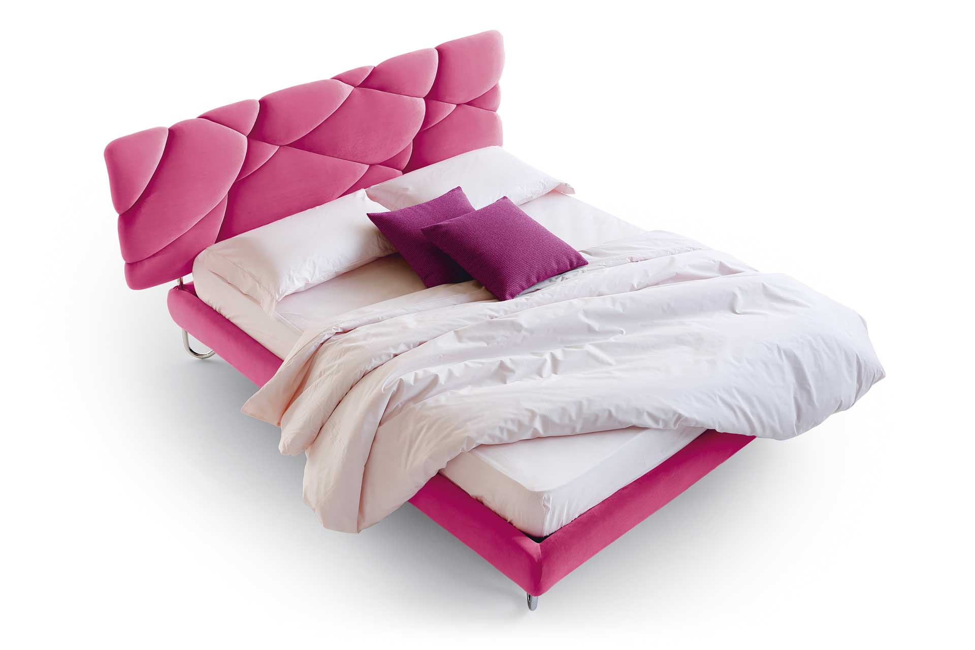 letto hug testata con cuciture noctis