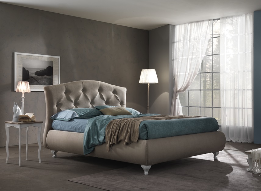 letto imbottito king artigiana letti