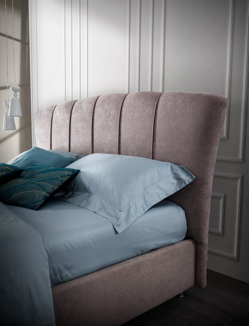 letto mirto contenitore testata a conchiglia italnotte mod. mirto