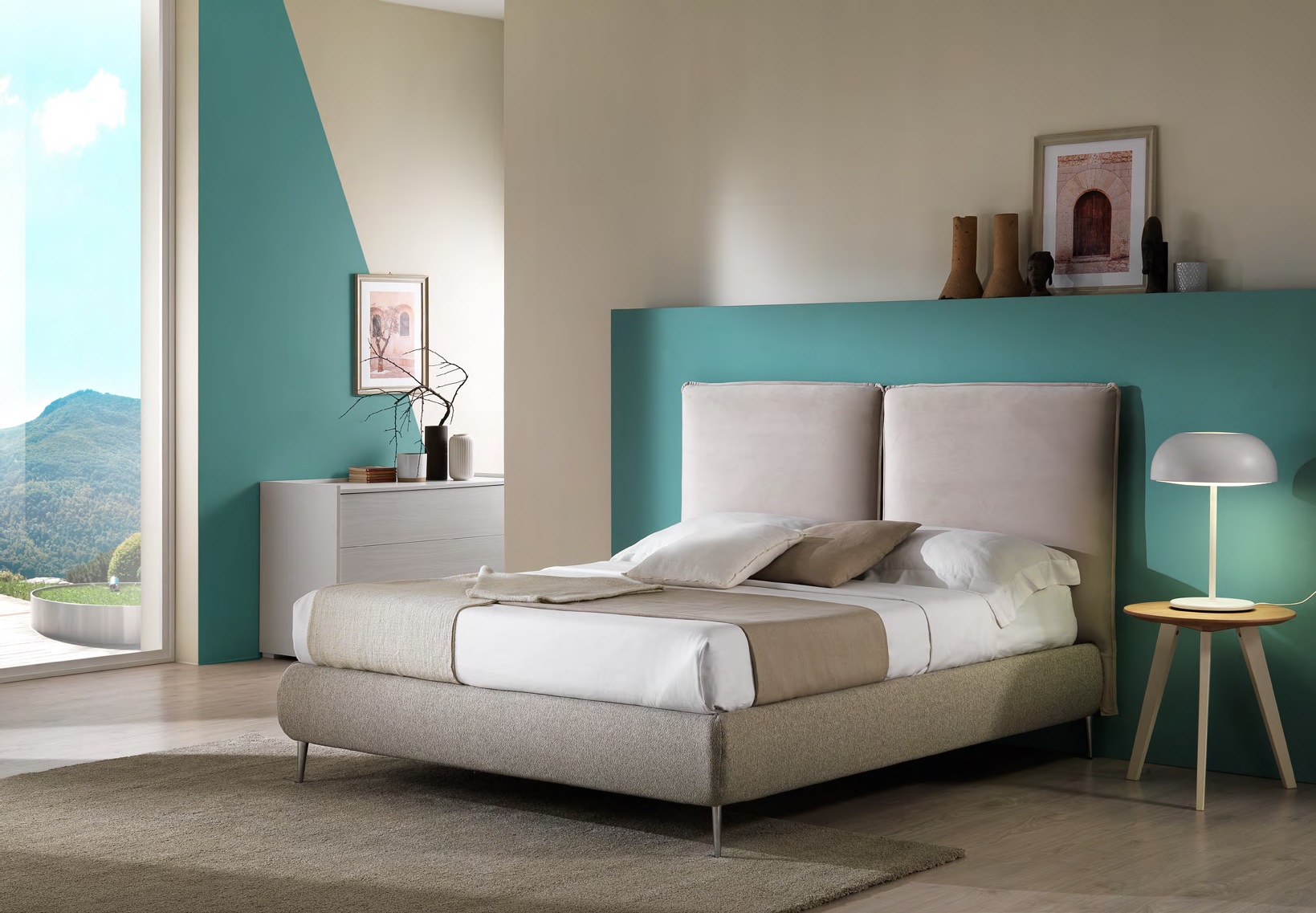 letto new venere italnotte con piedini alti