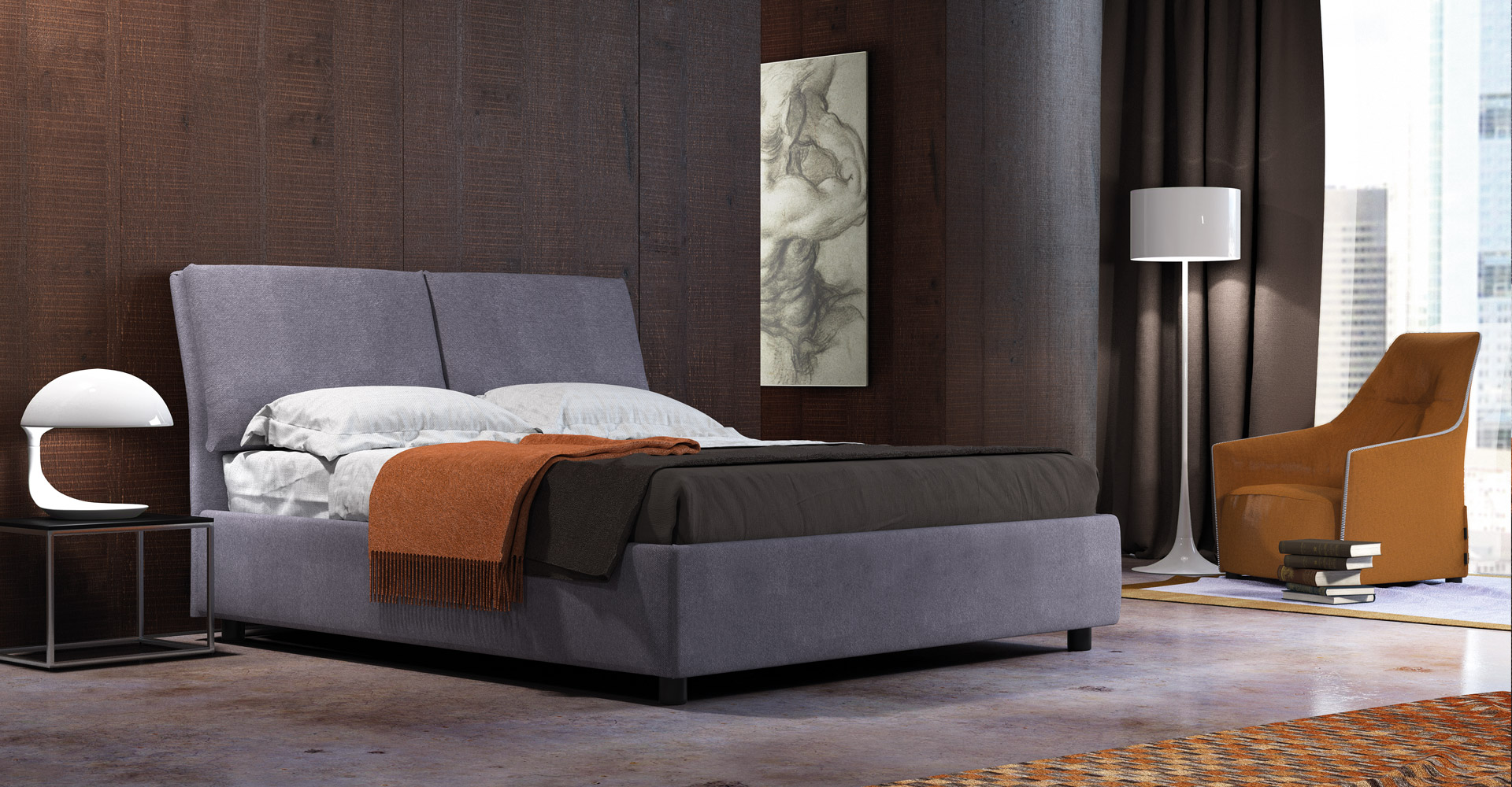 letto contenitore a prezzo basso mod. star infinity beds