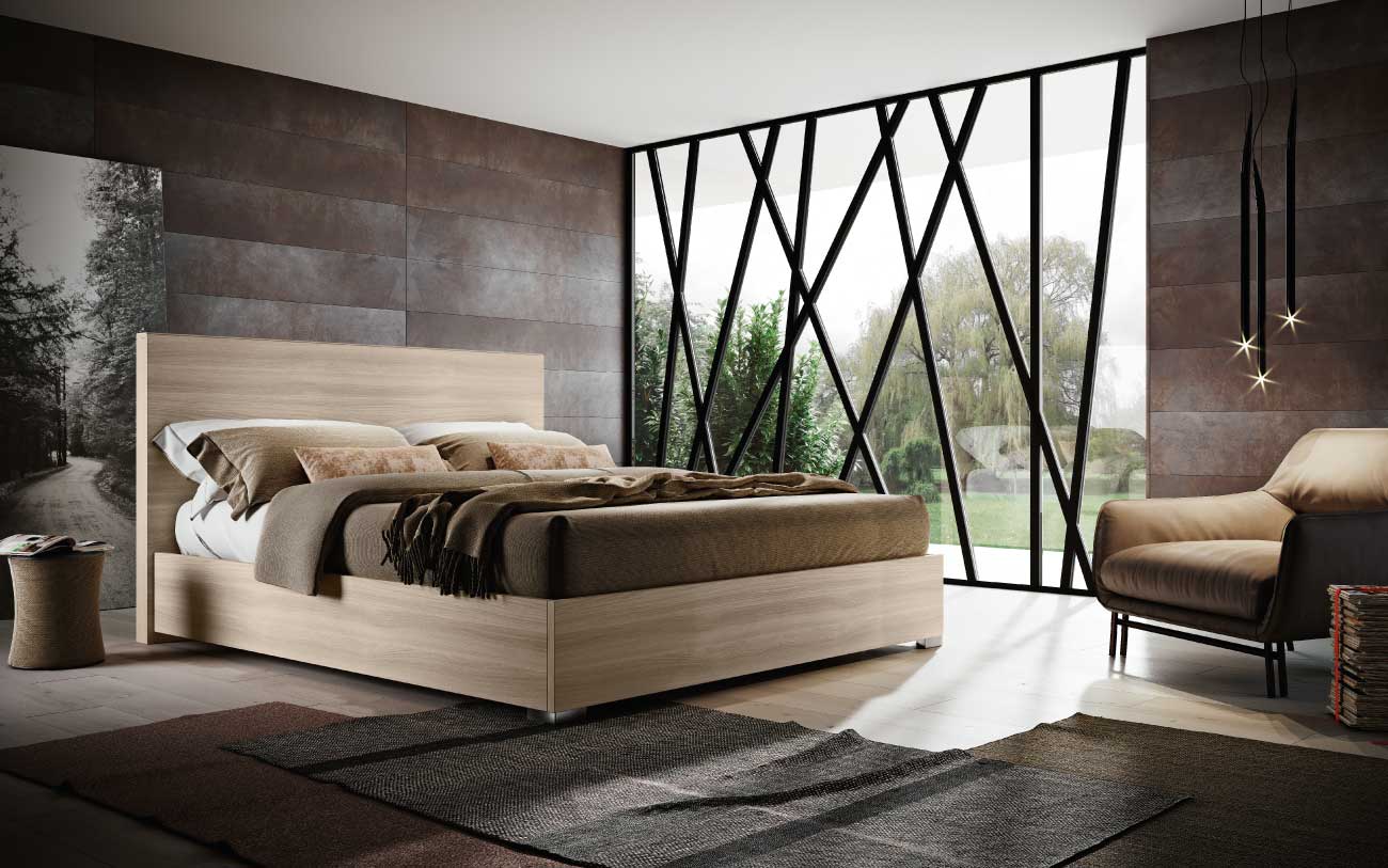 letto tab in legno con contenitore