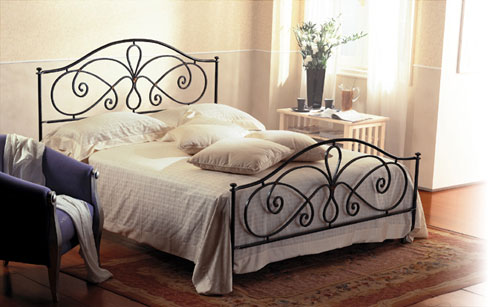 letto in ferro battuto stile rustico tancredi