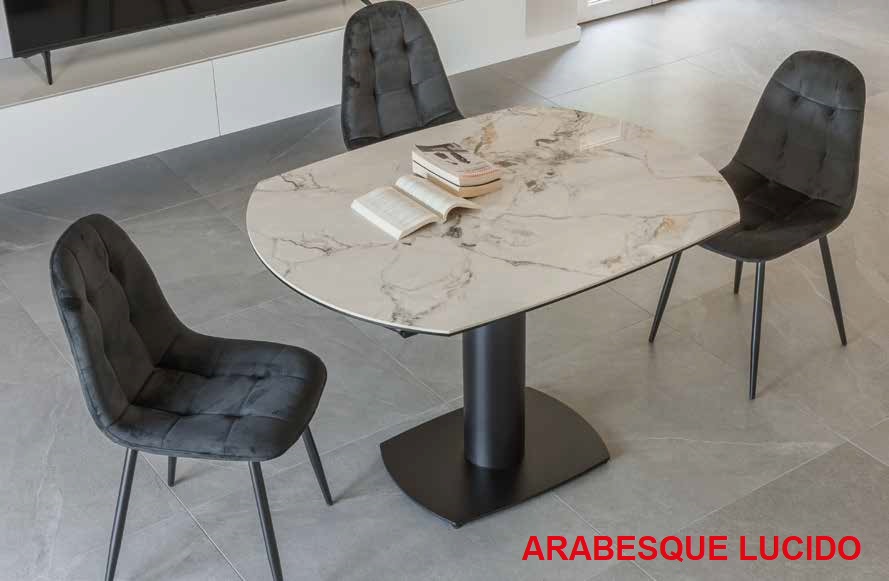 tavolo con piano in ceramica piano a botte discovery la seggiola