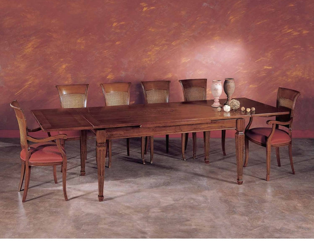 tavolo classico in legno di noce art. im911